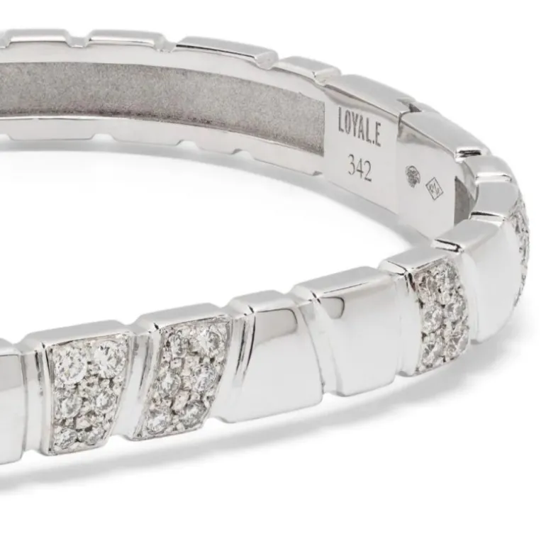 Bracelet jonc Ride & Love semi-pavé