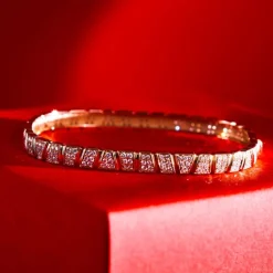 Bracelet jonc Ride & Love pav&eacute;