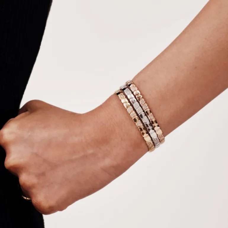 Bracelet jonc Ride & Love semi-pavé