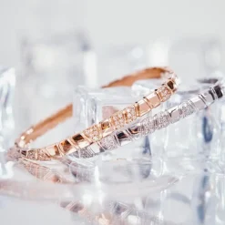 Bracelet jonc Ride & Love semi-pavé