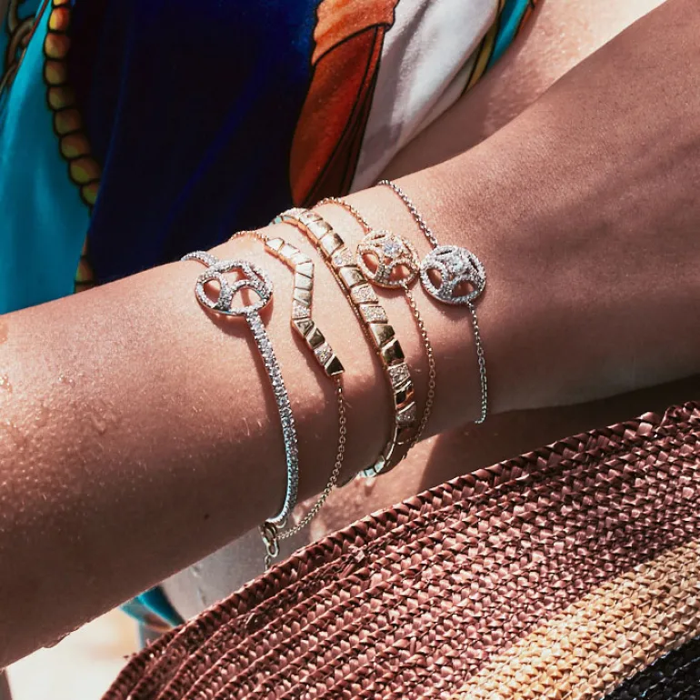 Bracelet Ride & Love semi-pavé