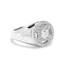 Chevalière Perpétuel.le 0.25ct pavée