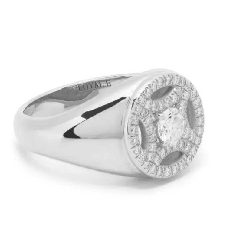 Chevalière Perpétuel.le 0.25ct pavée