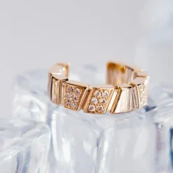 Earcuff Ride & Love semi-pav&eacute;e Small