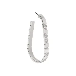 Mono-Boucle d'oreille Ride & Love semi-pavée Large