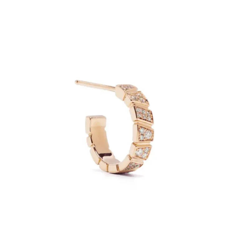 Mono-Boucle d'oreille Ride & Love pavée Small