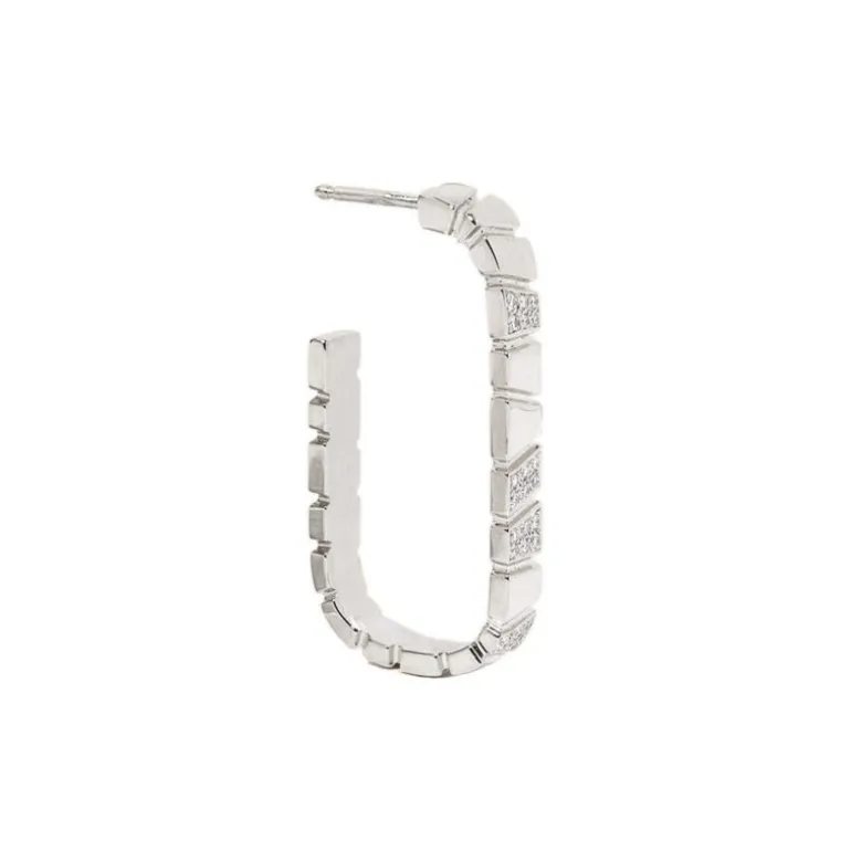 Mono-Boucle d'oreille Ride & Love semi-pavée Medium