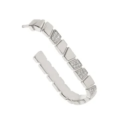 Mono-Boucle d'oreille Ride & Love semi-pavée Medium