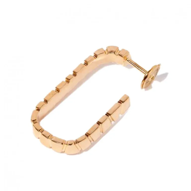 Mono-Boucle d'oreille Ride & Love semi-pavée Medium