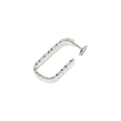 Mono-Boucle d'oreille Ride & Love semi-pavée Medium