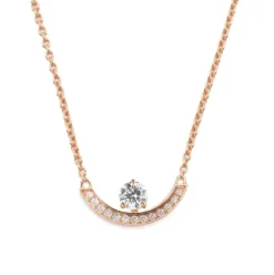 Pendentif Intr&eacute;pide grand arc 0.25ct pav&eacute;