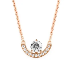 Pendentif Intrépide petit arc 0.5ct pavé