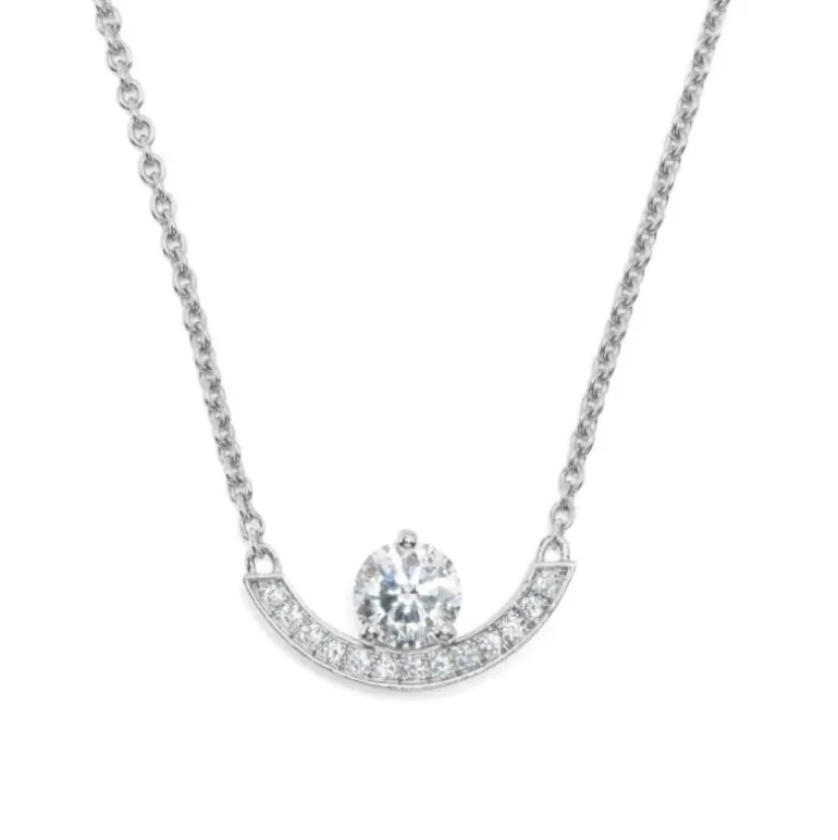 Pendentif Intrépide grand arc 0.5ct pavé