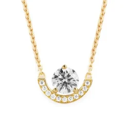 Pendentif Intrépide petit arc 1ct pavé