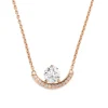 Pendentif Intr&eacute;pide petit arc 1ct pav&eacute;