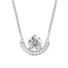 Pendentif Intr&eacute;pide petit arc 1ct pav&eacute;