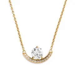 Pendentif Intrépide grand arc 1ct pavé