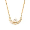 Pendentif Intr&eacute;pide petit arc 0.25ct pav&eacute;