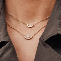 Pendentif Intr&eacute;pide petit arc 0.5ct