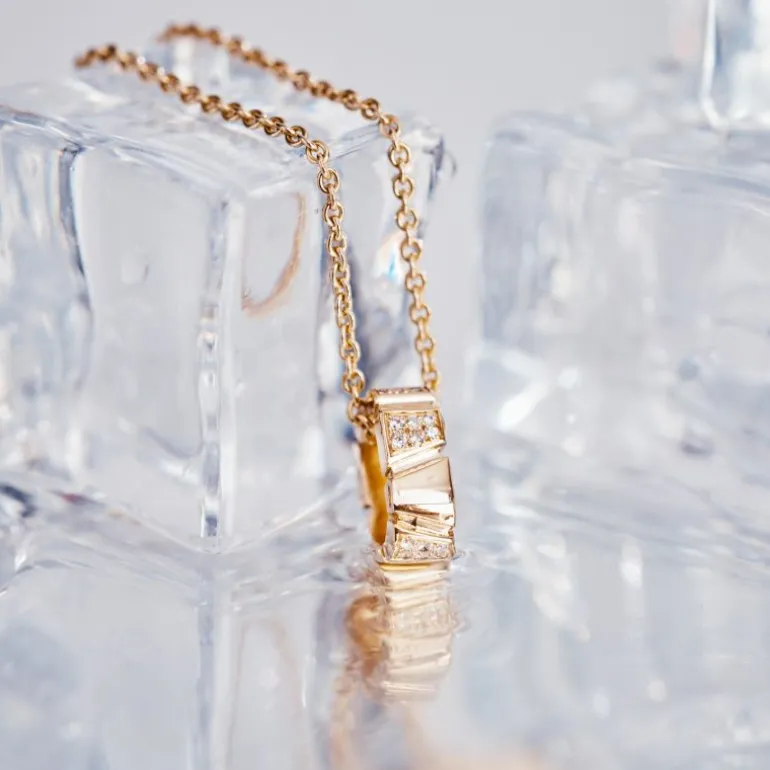 Pendentif Ride & Love semi-pavé Medium