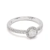 Solitaire Absolu.e Couronne 0.25ct pav&eacute;