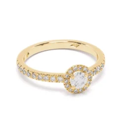 Solitaire Absolu.e Couronne 0.25ct pavé