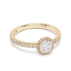 Solitaire Absolu.e Couronne 0.5ct pavé
