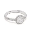 Solitaire Absolu.e Couronne 1ct pav&eacute;