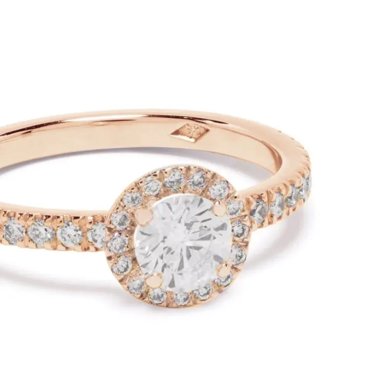 Solitaire Absolu.e Couronne 0.5ct pavé