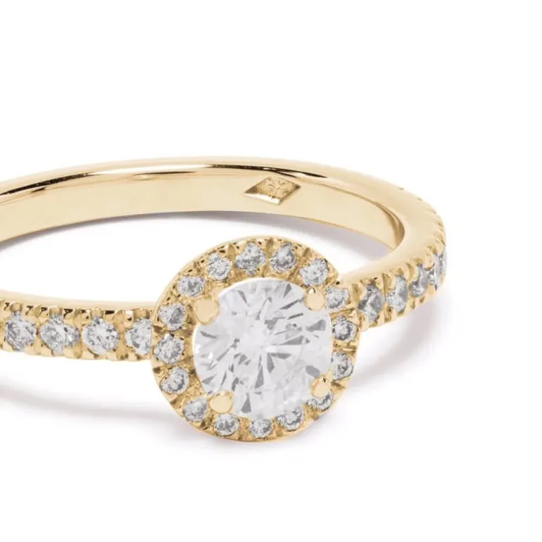 Solitaire Absolu.e Couronne 0.5ct pavé