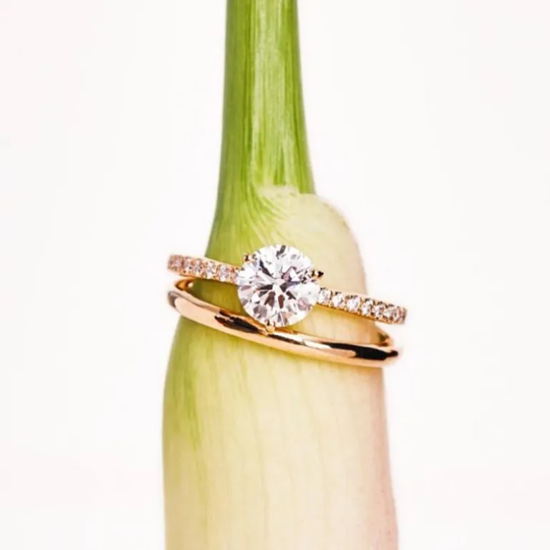 Solitaire Absolu.e 1ct pavé