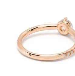 Solitaire Absolu.e 0.5ct pav&eacute;