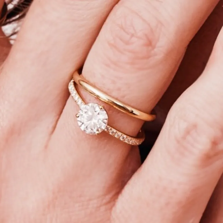 Solitaire Absolu.e 1ct pavé