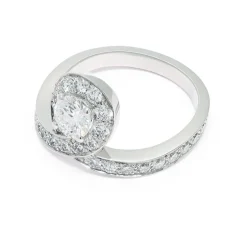 Solitaire Lien &Eacute;ternel 0.5ct pav&eacute;