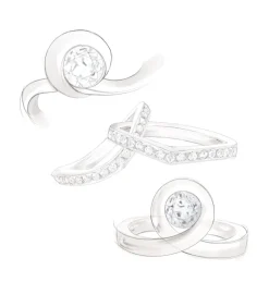 Solitaire Lien Éternel 0.5ct pavé